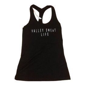 Lululemon Valley Sweat Life Racerback Tank Top Black Size 6 Womens
